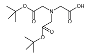 (Bis-tert-butoxycarbonylmethyl-amino)-acetic acid structure